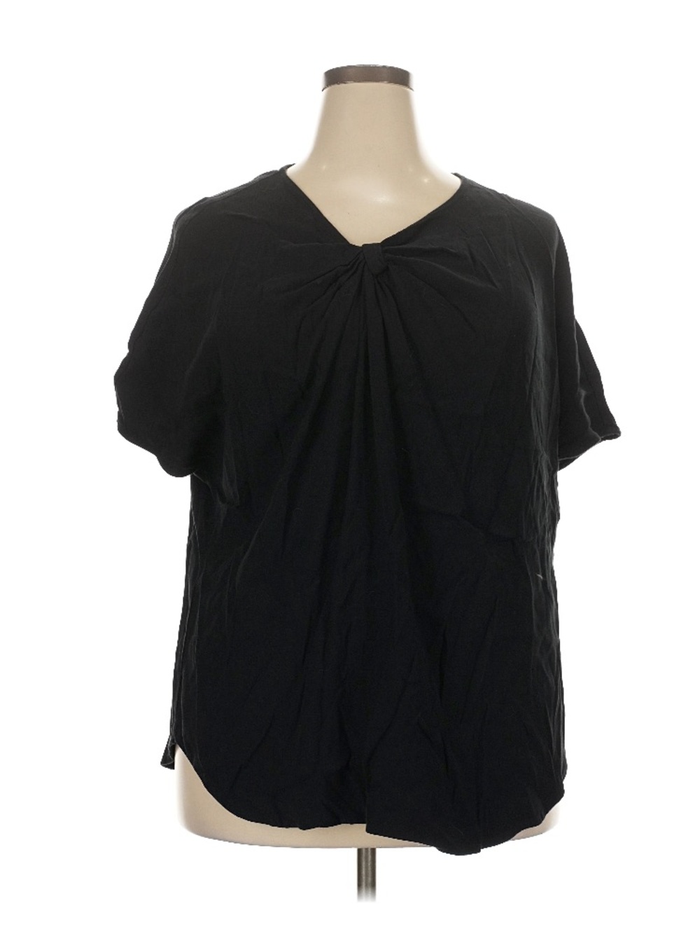Universal Standard short sleeve top with gathered neck - 22/24